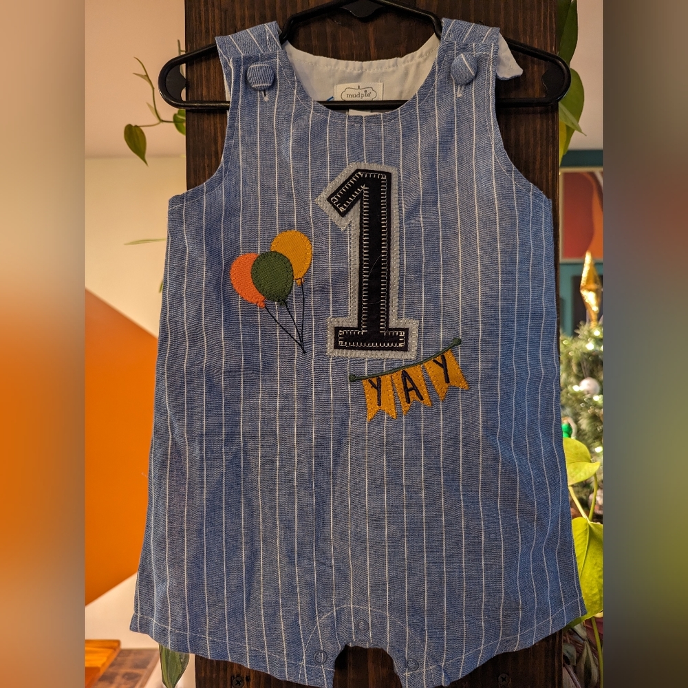 Mudpie 1st Birthday Onesie